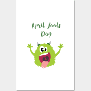 Monster Under Your Bed - Happy April Fool's Day Posters and Art